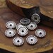 Antique Silver Rondelle Beads, 10pcs Rondelle Beads, Metal Beads, Spacer Beads, Jewelry Making, DIY Spacer Beads
