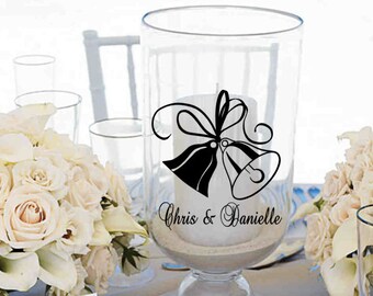 Personalized Wedding Bells Vinyl Decal