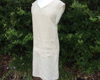 Linen Pinafore Dress, Linen Dress, Plus Size Pinafore dress, Overall Dress, ready to ship