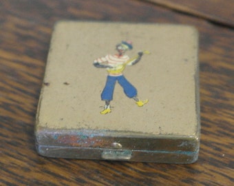 vintage brass contact lens case