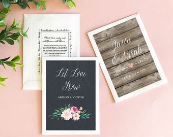 Wedding Seed Favors - Wedding Seed Packets - Personalized Seed Packet Favors - Let Love Grow Seed Packets Love Blooms (EB2114GDN) set of 12|