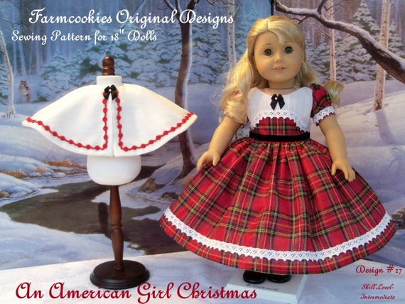 PRINTED Sewing Pattern / An American Girl Christmas / Historical patterns Fit American Girl® or Other 18" Doll