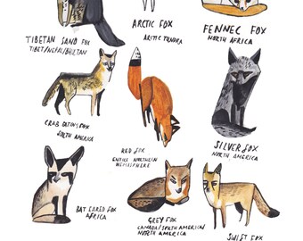 Foxes and Vixens Prints
