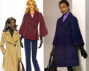 Butterick B5401 Sewing Pattern for Misses' Coat - Uncut - Size 8, 10, 12, 14