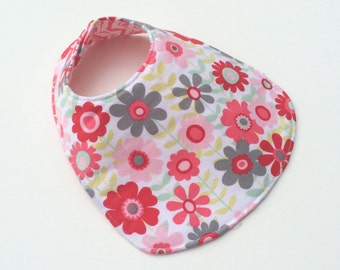 Reversible Baby Bib for Baby Girl