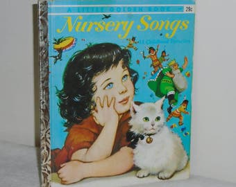The Little Golden Book 14 Childhood Favorite NURSERY SONGS 29c #348 1959 "E" Ed Golden Press