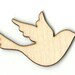 Bird - Laser Cut Out Unfinished Wood Shape Craft Supply BRD22