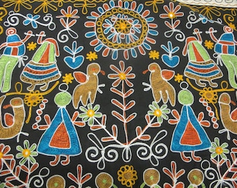 Embroidered Table Runner Indian Table Runner Boho Table Runner Wall Hanging