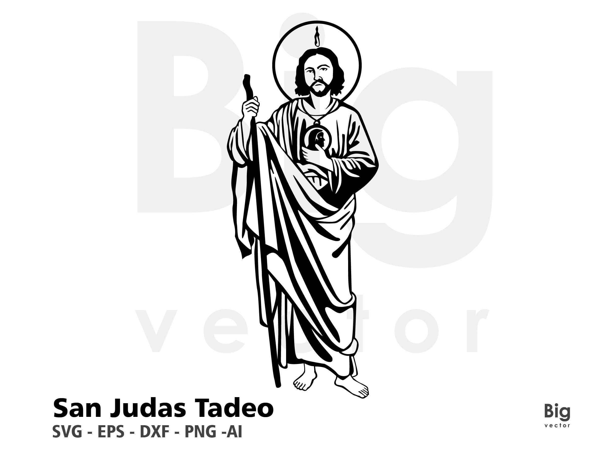 INSTANT DOWNLOAD SVG San Judas TadeoMachines Svg Eps Dxf