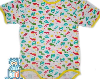 Adult Baby DINOSAURS snap crotch Bodysuit abdl