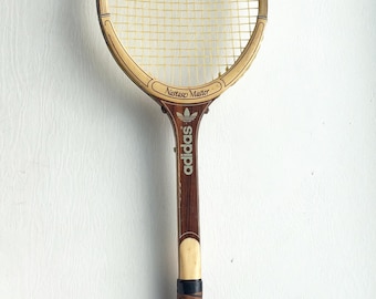 Vintage Adidas Wooden Nastase Master Tennis Racquet