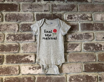The Bachelor TV Gerber Onesie, The Bachelor TV Baby Onesie, The Bachelorette TV Onesie, The Bachelorette tv Baby Onesie, The Bachelor Baby