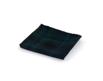 Pocketsquare, tartan, scottish, outlander style, gift idea, for men, men's gift, original gift, pocketsquares, wooden box, valentin