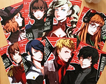 PERSONA 5 mugshots - PRINTS
