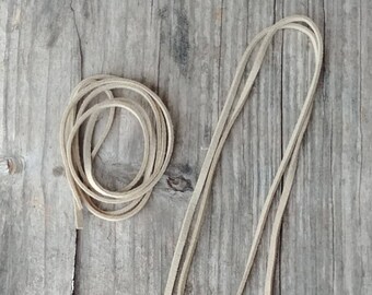 Tan SUEDE Cord (3mm) for Jewelry Crafting 36" L