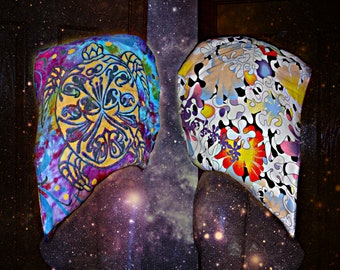 TRIBAL TURTLE // Reversible Chained Hood