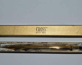 Vintage CROSS 6601 CLASSIC Century Upjohn Logo Retractable Mechanical Pencil 1-20 12K Gold Filled New-Old Stock Never Used