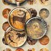 1 inch (25mm) and 1.5 inch size CAVE ART Digital Collage Sheet Printable round Images for pendants bezels magnets craft projects paper goods