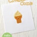 PDF Pattern - Ice Cream Cone Cross Stitch Pattern, Kawaii Ice Cream Cross Stitch Pattern, Ice Cream Embroidery Pattern