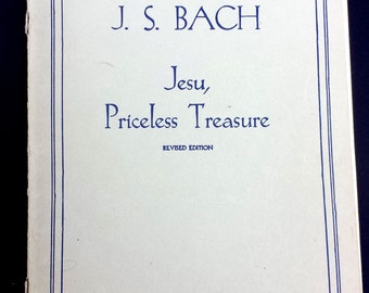 Antique Music Songbook, Vintage Music Songbook, JS Bach Jesu Priceless Treasure, 98 Years Old Songbook, Collectibles, Antique Music Sheet,
