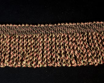 3.25 inch Multi Color Bullion Trim Fabric