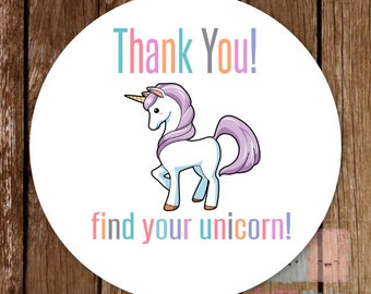 Unicorn Stickers Fashion Consultant - 1.5 inches - 30 pieces