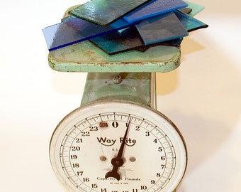 1lb Blues Bullseye COE 90 Fusible Scrap Glass 3mm