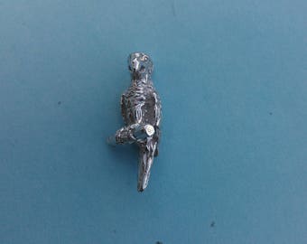 Sterling Silver Parrot Charm