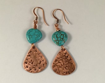 Copper & Turquoise Earrings