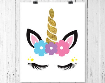 INSTANT DOWNLOAD! SVG, Glitter Unicorn head Svg, Unicorn Clip Art, Unicorn Face Svg, Cute Unicorn Svg, Cricut, Silhouette Cut