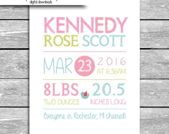 Printable 8x10 Inch High Resolution Digital Download Nursery