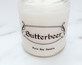 NEW Butterbeer Soy Candle~Same day Shipping~Harry Potter Fragrance~Unique Candles~Father's Day Gifts~Nerd Gifts~Butterbeer Fragrance