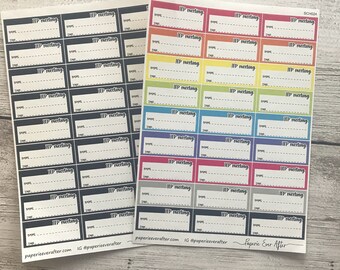 IEP planner stickers | IEP meeting planner stickers | SCH024