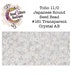 Seed Bead 11/0, Toho, Japanese Round Bead, approximately 24 gram tube, #161, Transparent Crystal AB
