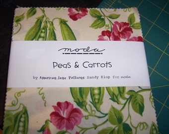 Moda American Jane Peas and Carrots Charm Pack by Sandy Klop-LAST ONE