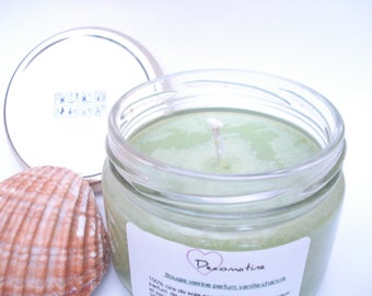 Candle jar hemp vanilla scent