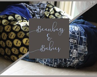 CUSTOM STAR WARS Bean Bag Chair Cover. Reader's Nest Bean Bag Chair Cover Only. Beanbag chair. Stuffed Animal Storage. Charity!