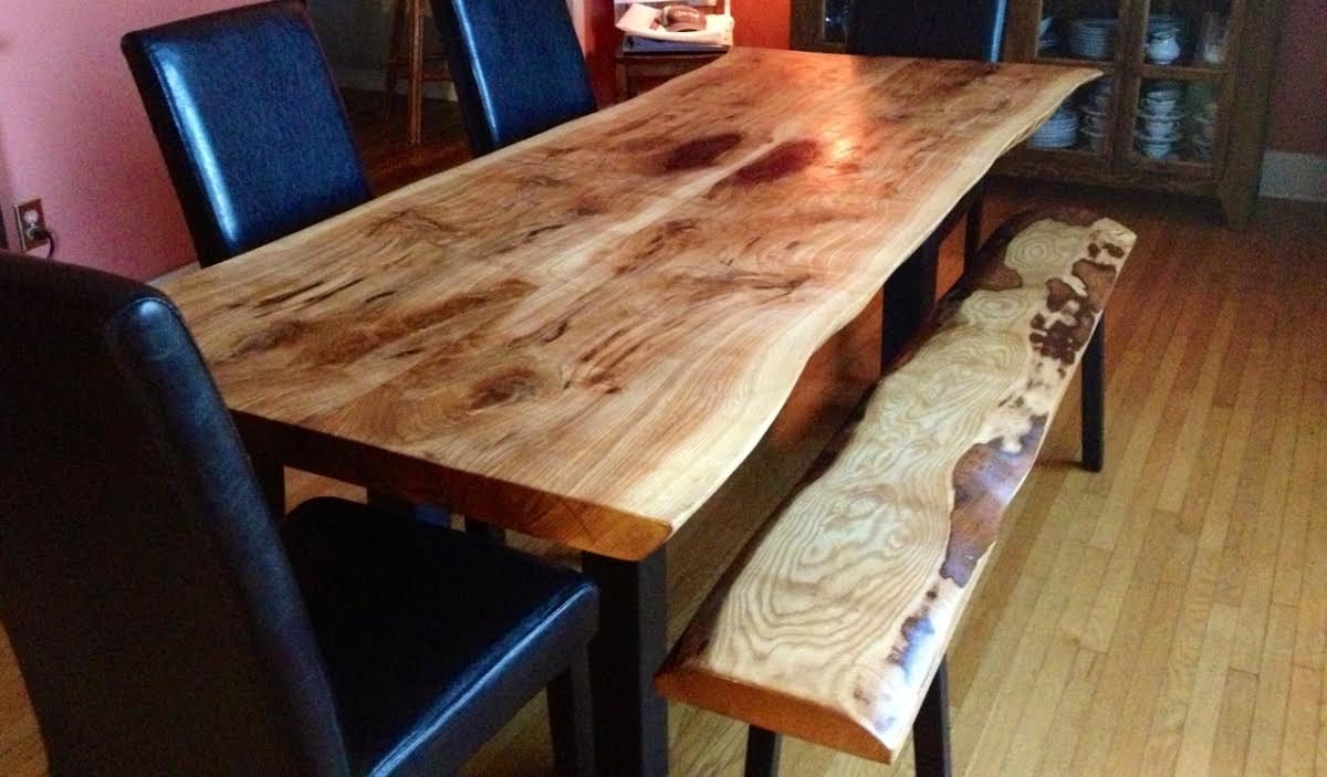 live edge wood table