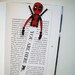 Deadpool bookmark printable instant download mask ornament