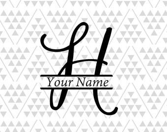 Download Monogram letter B Split letter B silhouette files digital