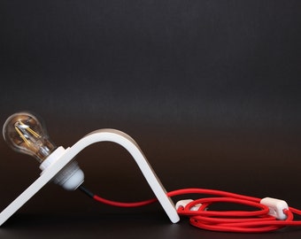 lampada/lampe/lamp/bedside lamp/ corian white curved