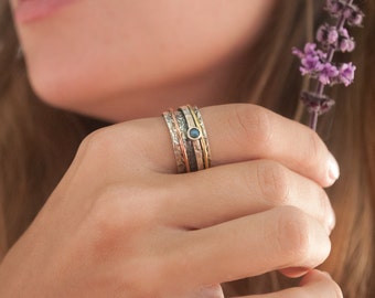 Meditation Ring * Spinner Ring * Spinning Ring * Anxiety Ring * Worry Ring * Boho Ring * Spin Ring * Statement Ring BJS002
