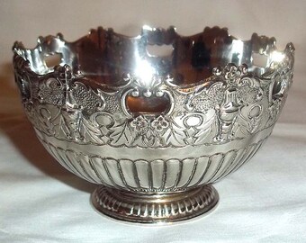 Vintage F. B. Rogers Silver Plate Greek Revival Bowl