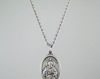 Saint Jude Medal Necklace