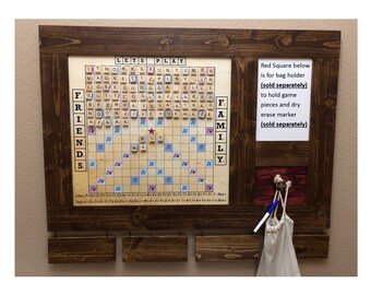 Magnetic Scrabble Words With Friends Board - Wall Mounted - Free Shipping