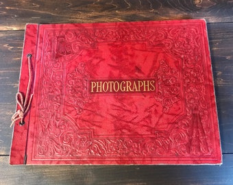 Vintage Photo Album with Over 230 Pictures