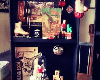 Sports and games curiosity cabinet