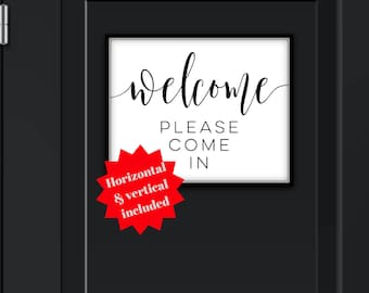 Welcome Please Come In, DOWNLOAD, Please Come In Door Sign, Please Come In, Please Come In Sign, Come In Door Sign, Come In Sign, Come In