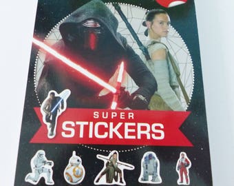 block of 500 Star Wars stickers and 30 coloring