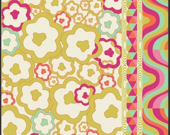 Art Gallery Fabrics - Carnaby Street Psychedelia Gold